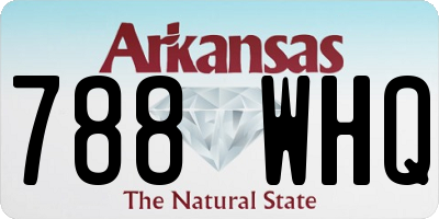 AR license plate 788WHQ
