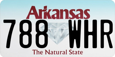 AR license plate 788WHR
