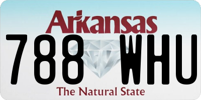 AR license plate 788WHU