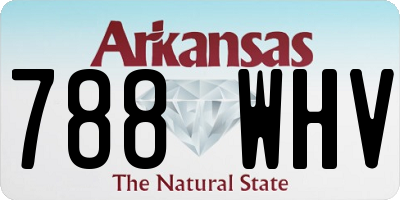 AR license plate 788WHV