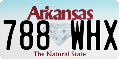 AR license plate 788WHX