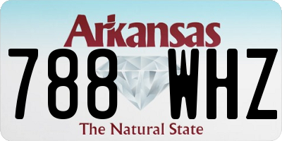 AR license plate 788WHZ