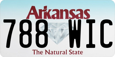 AR license plate 788WIC
