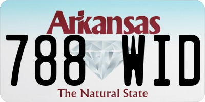 AR license plate 788WID