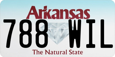 AR license plate 788WIL