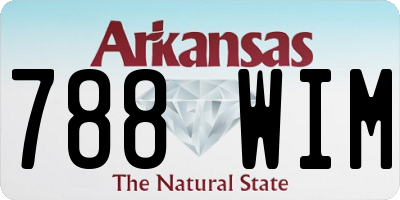 AR license plate 788WIM