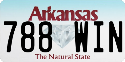 AR license plate 788WIN