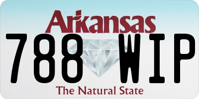 AR license plate 788WIP