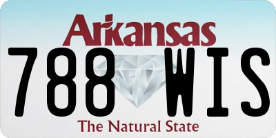AR license plate 788WIS