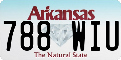 AR license plate 788WIU