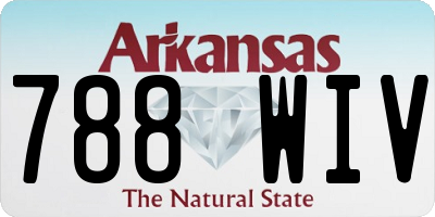 AR license plate 788WIV