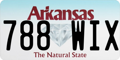 AR license plate 788WIX