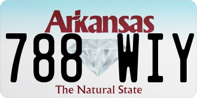 AR license plate 788WIY