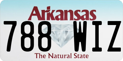 AR license plate 788WIZ