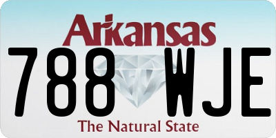 AR license plate 788WJE