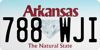 AR license plate 788WJI