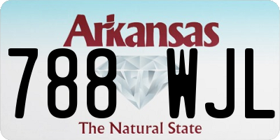AR license plate 788WJL