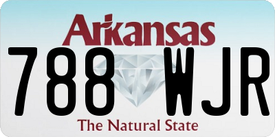 AR license plate 788WJR