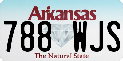 AR license plate 788WJS
