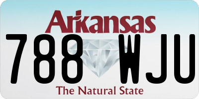 AR license plate 788WJU