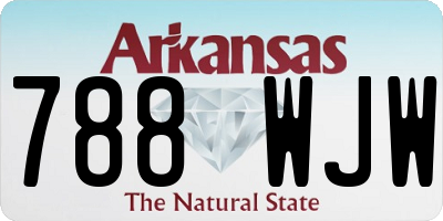 AR license plate 788WJW