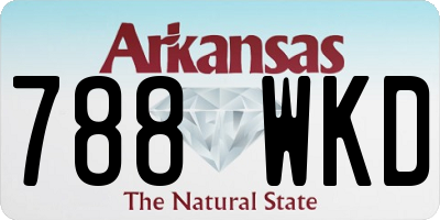 AR license plate 788WKD
