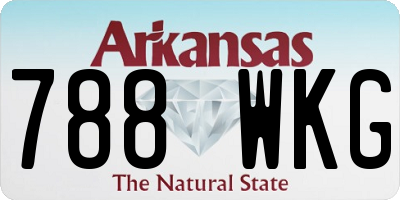 AR license plate 788WKG