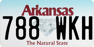 AR license plate 788WKH