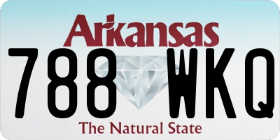 AR license plate 788WKQ