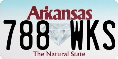 AR license plate 788WKS