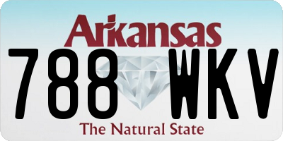AR license plate 788WKV