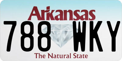AR license plate 788WKY