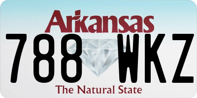 AR license plate 788WKZ