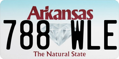 AR license plate 788WLE