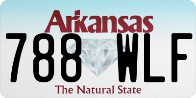 AR license plate 788WLF
