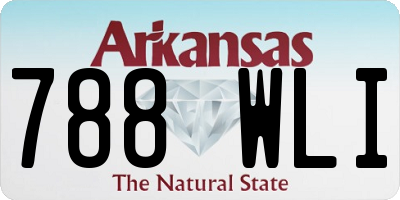AR license plate 788WLI