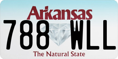 AR license plate 788WLL