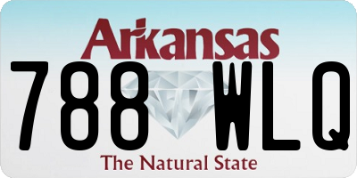 AR license plate 788WLQ