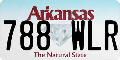 AR license plate 788WLR