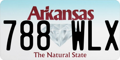 AR license plate 788WLX
