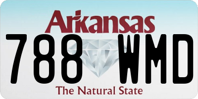 AR license plate 788WMD