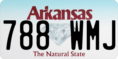 AR license plate 788WMJ
