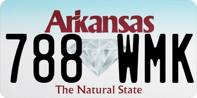 AR license plate 788WMK
