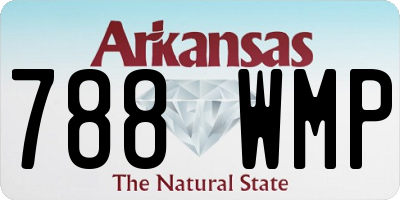 AR license plate 788WMP