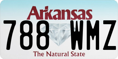 AR license plate 788WMZ