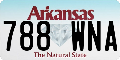 AR license plate 788WNA