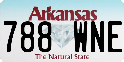 AR license plate 788WNE