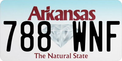 AR license plate 788WNF