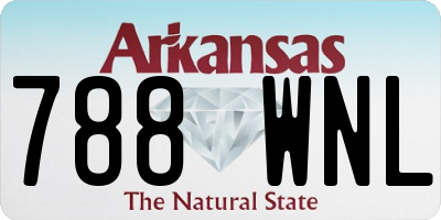 AR license plate 788WNL