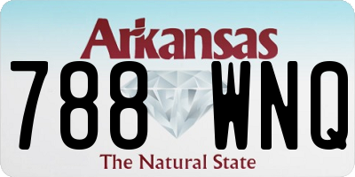 AR license plate 788WNQ